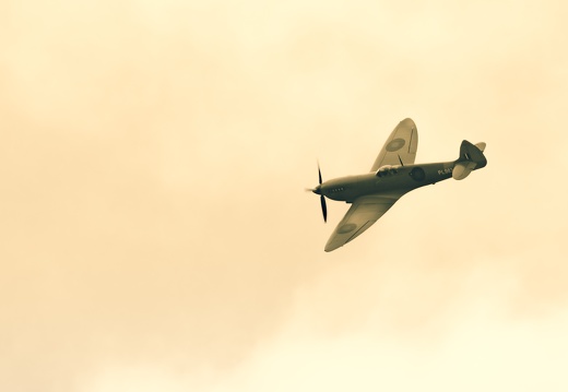 NHS Spitfire thank you flypast