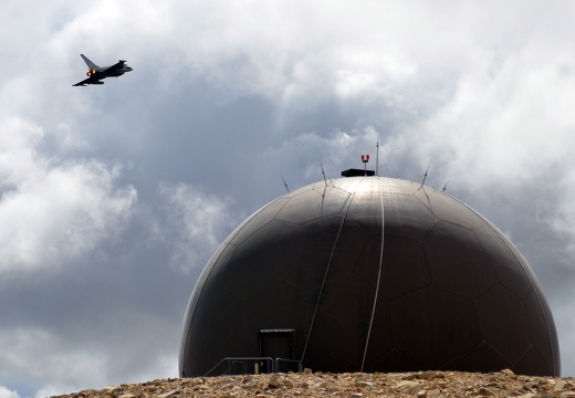 Typhoon passing radome